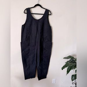 Elizabeth Suzann canvas Clyde jumpsuit (navy)